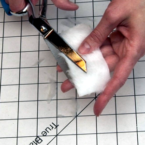 Trim fur from seam allowance trim fur on seam allowance image