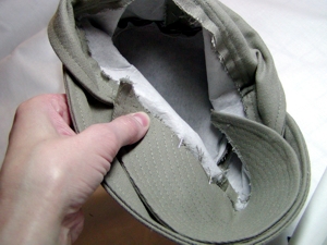 sew visor to hat crown sew visor to hat crown