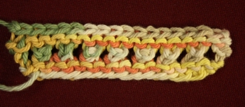 Knitted Eyelets Garter Stitch image
