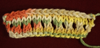 Knitted Eyelets Stockinette image