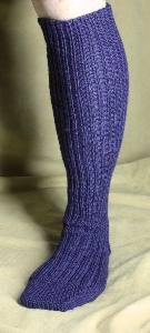 Large Calf Knitted Sock Long Sock image