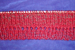 rib knit with eyelets image