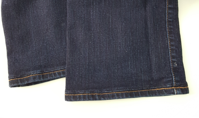 Shortened Jeans With Original Hem image