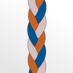 Three Color Braid Drawing image
