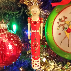 Lady Clothespin Ornament Front image