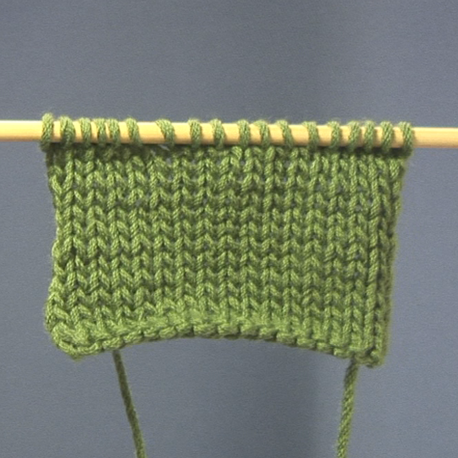 Knit stitch, Knitting