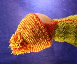 Baby Hat with Pom Pom and Ear Flaps