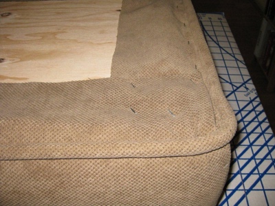 DIY Upholstered Bench Cover With Piping image