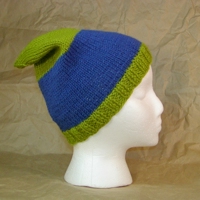 Adult Hat Pattern Fitted Knitted For Straight Needles