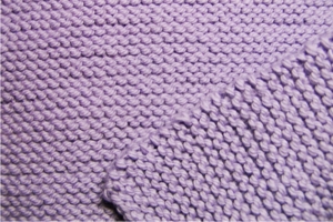 knit garter stitch