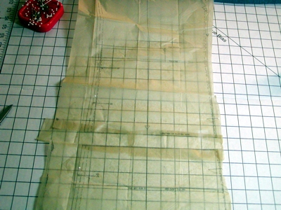 Lengthen a sewing pattern image