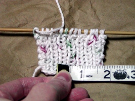 Measure Knitting Gauge