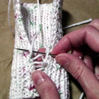 Phone Sock Knitting Pattern Side Seam image