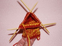 Knitting Sock Pattern Gusset image