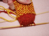 Knitting Sock Pattern Shape Heel image