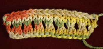 Knitted Eyelets in Stockinette Stitch image