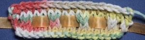 Knitted Eyelets with Ribbon image