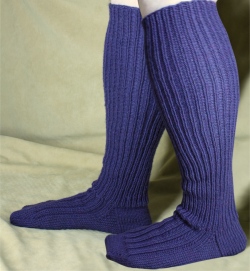 adult wide calf knee sock image