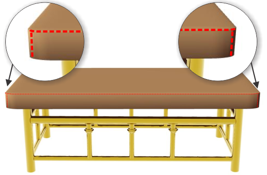 Upholstered Bench Side Panels image